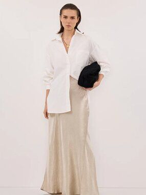 NWT Dissh Breanna Pumice Jacquard Maxi Skirt - size US 4